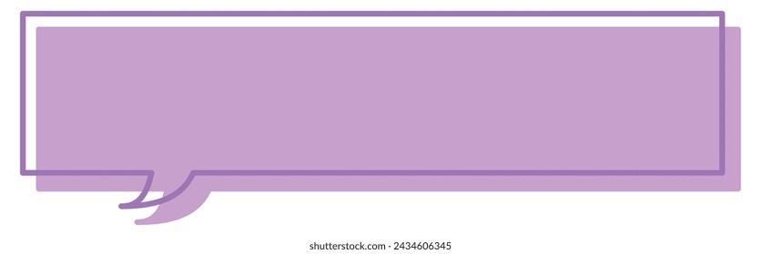 Vector illustration of Speech bubbles 13 [line and fill (purple)]