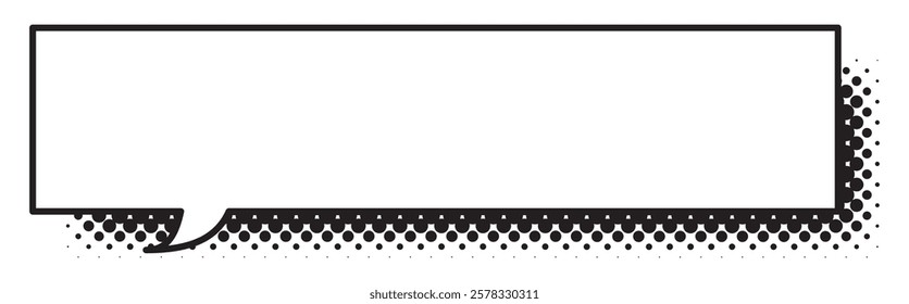 Vector illustration of Speech bubbles 13 [halftone shadow]