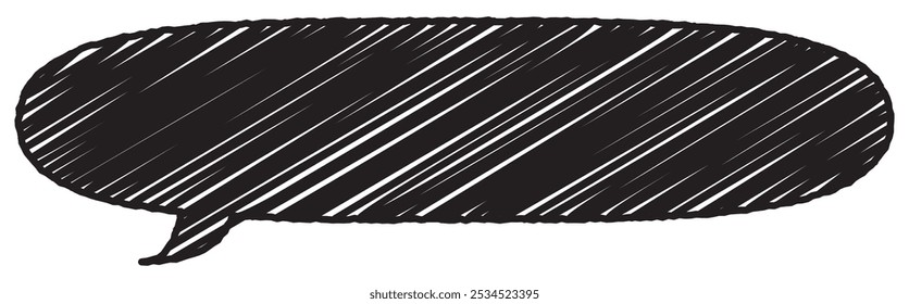 Vector illustration of Speech bubbles 14 [scribble]