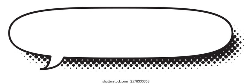 Vector illustration of Speech bubbles 14 [halftone shadow]