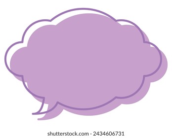 Ilustración vectorial de Speech bubbles 23 [línea y relleno (púrpura)]