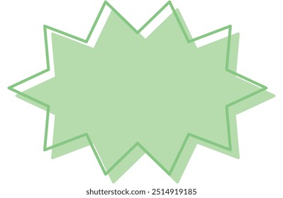 Vector illustration of Speech bubbles 25 [line and fill (green)]