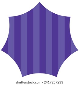 Vector illustration of Speech bubbles 6 [striped pattern (purple)]