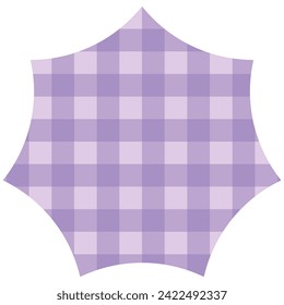 Vector illustration of Speech bubbles 6 [checkered pattern (purple)]