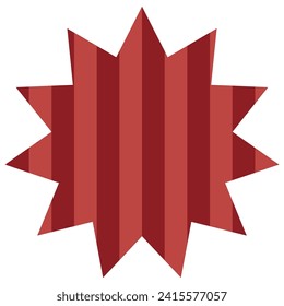 Vector illustration of Speech bubbles 7 [striped pattern (red)]