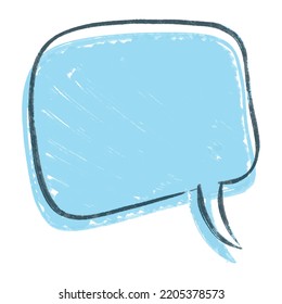 vector illustration Speech Bubbles Hand Drawn