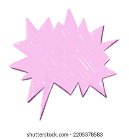 vector illustration Speech Bubbles Hand Drawn