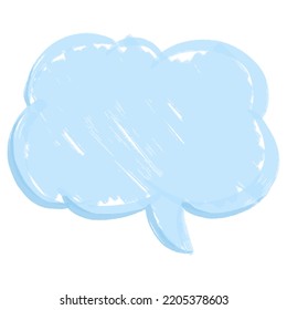 vector illustration Speech Bubbles Hand Drawn