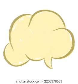 vector illustration Speech Bubbles Hand Drawn