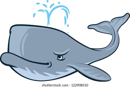 Vector illustration of Sperm whale