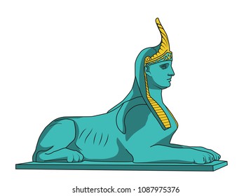 vector illustration of a Sphinx