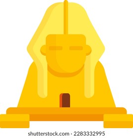 Vector illustration of a sphinx icon. Ancient civilizations of Egypt.