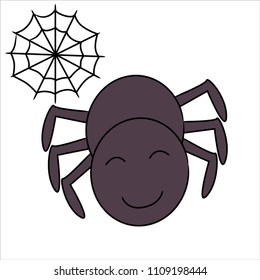 vector illustration of spider