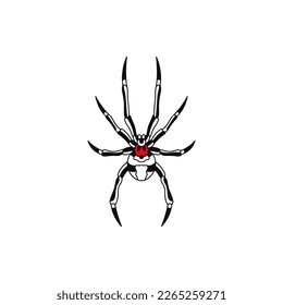 vector illustration of a spider
