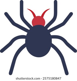 Vector Illustration of a Spider