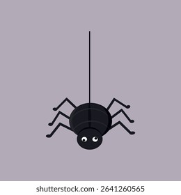 vector illustration of a spider halloween