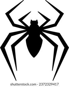vector illustration of a spider on a transparent background