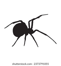 Vector Illustration of Spider Silhouette