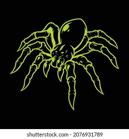 A vector illustration of a spider this design can be used as a sports mascot