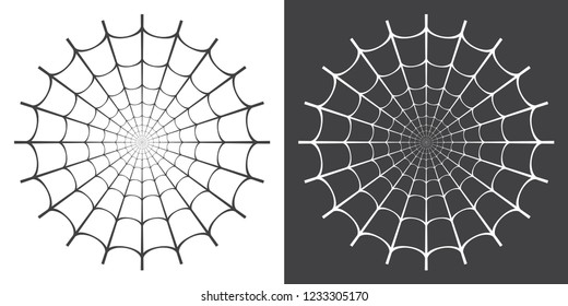 Vector illustration of spider web