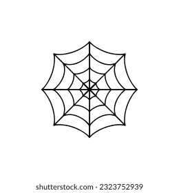 vector illustration of spider web