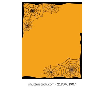 Ilustración vectorial de una telaraña. Ilustración de Halloween.
