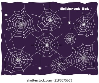Ilustración vectorial de una telaraña. Ilustración de Halloween.
