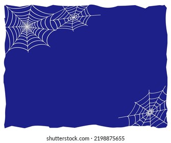 Vector illustration of a spider web. Halloween illustration.