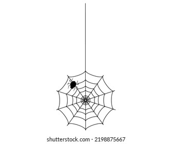 Ilustración vectorial de una telaraña. Ilustración de Halloween.
