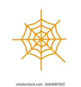 vector illustration of a spider web on a white background