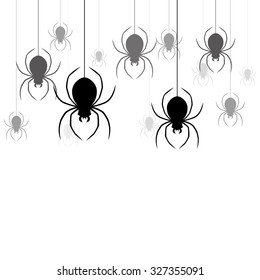 Vector illustration. Spiders.