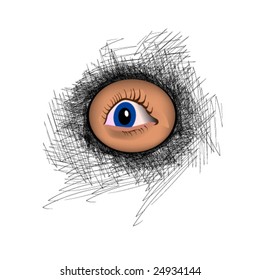 vector illustration of spies