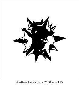 ilustración vectorial de la silueta de encaje punteado