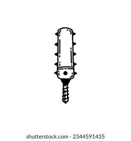 vector illustration of a spiked stick