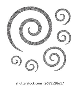 ilustração vetorial de um plano de fundo abstrato em espiral