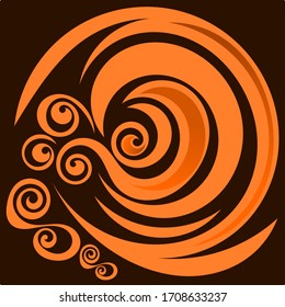 vector illustration, spiral pattern art, suitable for patterns in various places, abstract style.