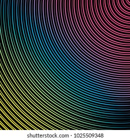 Vector illustration of a spiral with rays, twirl, twisted effect, vortex backgrounds. Hypnotic spiral. abstract halftone black background. retro line design. Monochrome graphics.