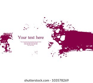 Vector illustration of Splash banner