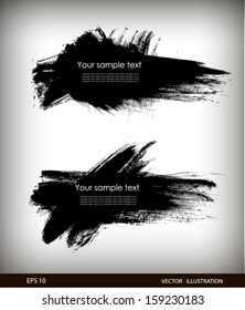 Vector illustration of Splash banners set