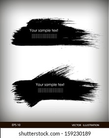 Vector illustration of Splash banners set
