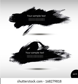 Vector illustration of Splash banners set