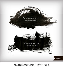 Vector illustration of Splash banners set