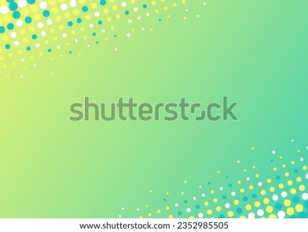 Vector illustration of a splash frame design with colorful halftone dots. A4 size, perfect for pop, vibrant, and dynamic designs.
