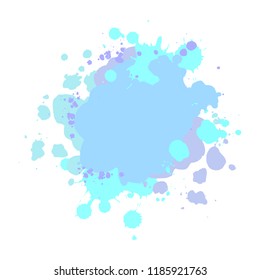 Vector illustration with splashes and staines. Template for greeting, invitation, web, banner, festival, holiday, winter season.