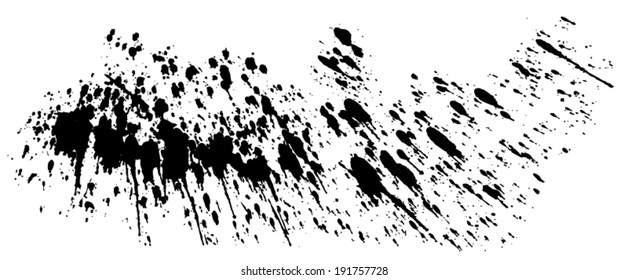 Vector illustration - splattered blots