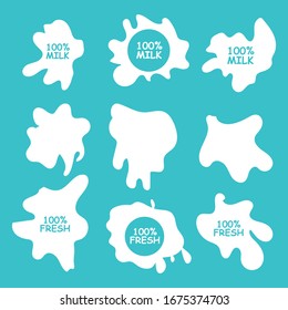 vector illustration of a splattered milk splat design vector