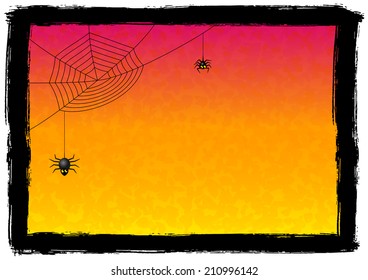vector illustration of a spooky halloween background