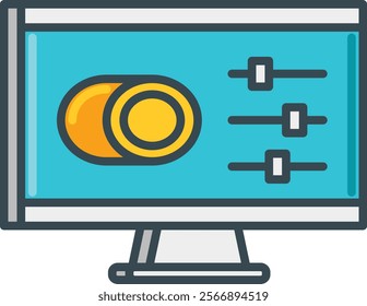 Vector illustration of spools and cables, symbolizing connectivity and technology infrastructure, perfect for electronics and communication concepts