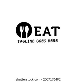 Vector illustration of a spoon and fork logo. Very good for food restaurant