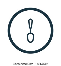 Vector illustration of spoon icon